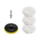 Kit de Polimento para Carro (3/4/5 Polegadas) - 5 Peças com Esponja, Cera e Disco de Lã