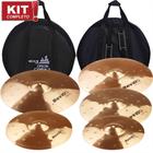 Kit de Pratos Orion Rev Pro 12" 14" 16" 18" 20" - RV102 Liga