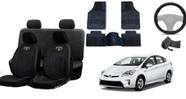 Kit de Proteção Total para Prius 10-21: Capa de Couro + Tapetes + Volante