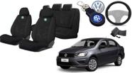 Kit de Proteção Volkswagen: Capas de Bancos + Capa de Volante + Chaveiro