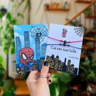 Kit De Pulseiras Magnéticas Conexão Homem Aranha Casal Amizade Super Herói Spider-Man