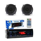 Kit de rádio mp3 bt fm usb com alto falante 5 polegadas