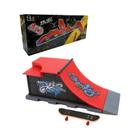 Kit de Rampa para Fingerboard - Half Pipe para Mini Skates de Dedo