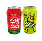 Kit de Refrigerante Coreano (Melancia & Melão Soda) 350ml