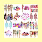 Kit de Roupas Para Bonecas 5 Vestidos Longos + 5 Conjuntos Casuais -  Compatível com Barbie e Frozen - Sheilinha Confecção - Roupa de Boneca -  Magazine Luiza