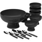 Kit De Sobremesa Cake Coza 13 Peças Preto 99269/4008