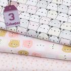 Kit de Tecido Ursinhos Baby Salmão (30x70) 3 Estampas