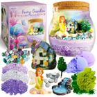 Kit de terrário Fairy Garden Light Up para crianças I Girls Toys Kits de artesanato para crianças I Kit de cultivo de cristal I Terrarium Jar Presentes de Natal para crianças I Presentes de aniversário para meninas de 5 a 12 anos