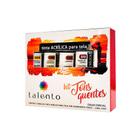 Kit de Tinta Acrílica Talento Tons Quentes Com 5 Cores 20 ml Cada