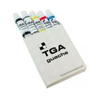 Kit De Tinta Guache Tga Com 05 Cores Sortidas De 25 Ml Cada