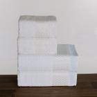 Kit de toalhas 4 peças sofisticada branca