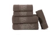 Kit de toalhas banho noblesse 5 peças bordado richelieu