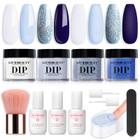 Kit de unhas Dip Powder AZUREBEAUTY Summer Aquarius 4 cores