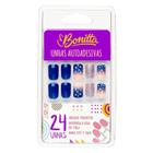 Kit De Unhas Postiças Autoadesivas Com 24 Un Linha Bonitta