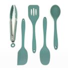 Kit De Utensílios De Silicone Com 5 Peças Vd Escuro - Oikos