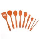 Kit De Utensílios De Silicone Com 8 Peças Laranja - Oikos