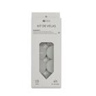 Kit de Velas Le Rechaud com 10 Peças Branco - Cazza