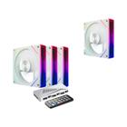 Kit de Ventilador ARGB para PC Teucer Prism S1 120mm - 4/3 Pinos PWM - 5V RGB - 12cm