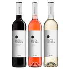 Kit de Vinho Português AdegaMãe Pinta Negra Tinto, Branco e Rosé 750 Ml - 3 unidades