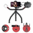 Kit de vlog Joby GorillaPod Mobile com microfone Wavo e luz Beamo