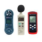 Kit Decibelímetro Digital Acústico Calibrador Luxímetro Armazenamento 50 Leituras Anemômetro Portátil Estojo Instrutherm