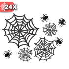 Kit Decoração Festa Halloween Enfeite Teia de Aranha 24 Und