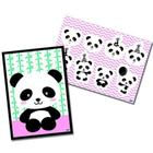 Kit Decorativo Cartonado Panda Rosa - Magazine25