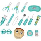 Kit Dentista Infantil 16 Peças Fenix Brinquedo Infantil Odontologia Verde