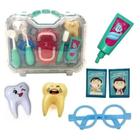 Kit Dentista Infantil Maleta Brinquedo Verde Pakitoys