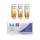 Kit Depil Bella 3 Refil Cera Mel + Lenço Falso - Depil Bella