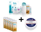 Kit Depilação + 6 Ceras Refil Depil Bella + Papel Perlon