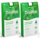 Kit Depilflax 2 Caixas Cera Depilitórias Folhas Hortelã 20un