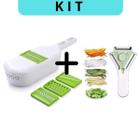 Kit Descascador Fatiador Ralador Nice Dicer Frutas e Legumes - LIP