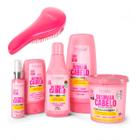 Kit Desmaia Cabelo Completo Forever Liss e Escova P/ Cabelo