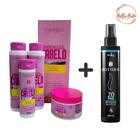 Kit desmaia cabelo e spray liso perfeito, cabelos mais alinhados e hidratados