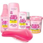 Kit Desmaia Cabelo Forever Liss Home Care Escova Rosa