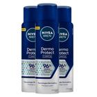 Kit Desodorante Aerosol Nivea Clinical Derma Protect Masculino 150ml - 3 unidades