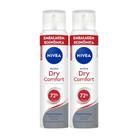 Kit Desodorante Aerosol Nivea Dry Comfort 200ml - 2 unidades - NÍVEA