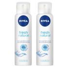 Kit Desodorante Aerosol Nivea Fresh Natural 150ml - 2 unidades - NÍVEA