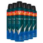 Kit Desodorante Antitranspirante Aerosol Rexona Active Dry 72 horas 250ml - 6 Unidades