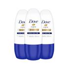 Kit Desodorante Antitranspirante Roll-On Dove Original 30ml - 3 unidades