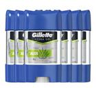 Kit Desodorante Gel Antitranspirante Gillette Hydra Gel Aloe 82g - 6 Unidades