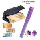 Kit Detector ador Nota Falsa Dinheiro Luz Ultravioleta