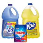 KIt Detergente Ype 5L + Amaciante de roupas 5L + Sabão Brilhante 2.4kg - Ypê