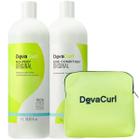 Kit Deva Curl No-Poo Original Shampoo 1L+ Condicionador 1L+ Nécessaire