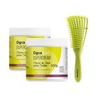 Kit Deva Curls Duo SuperCream Creme de Cocos para Cachos + Escova