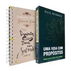 Kit Diário de Oração Lettering + Uma Vida com Propósitos Rick Warren