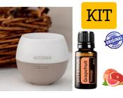 Kit Difusor Petal 2.0 + 1 óleo essencial Grapefruit 15ML Suporte antioxidante acelera o metabolismo.