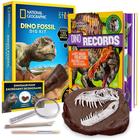 Kit Dino Fossil Dig e livro de dinossauros para crianças National Geographic - Blue Marble