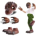 Kit Dino Park Fantasia Dinossauro C/ Máscara Garras E Patas - Bee Toys